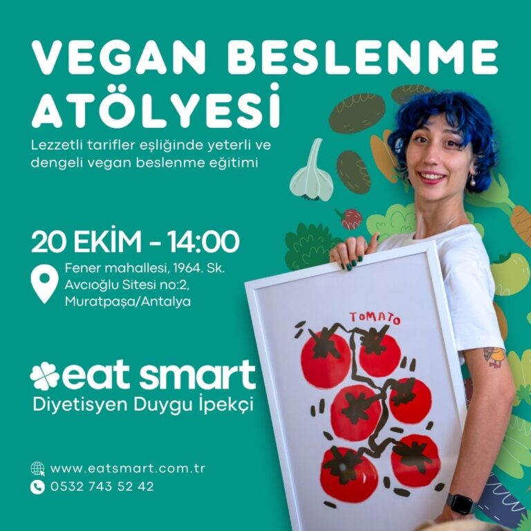 Antalya’da Vegan Beslenme Atölyesi: Yanlışları Düzeltin, Sağlıklı Tarifler Keşfedin!
